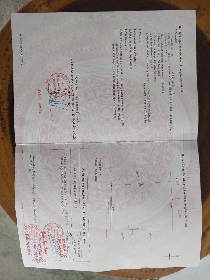 Đất nền Xã Điện Hồng, Thị xã Điện Bàn 1520m² chỉ 5 tỷ - Cơ hội đầu tư hấp dẫn!