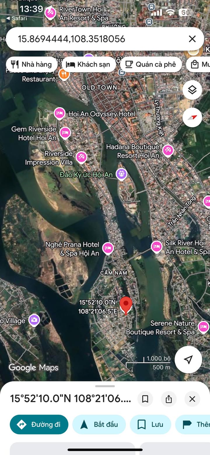 Đất nền tại Phố Cổ Hội An 518m² giá 7.252 tỷ - Đầu tư sinh lời lý tưởng!