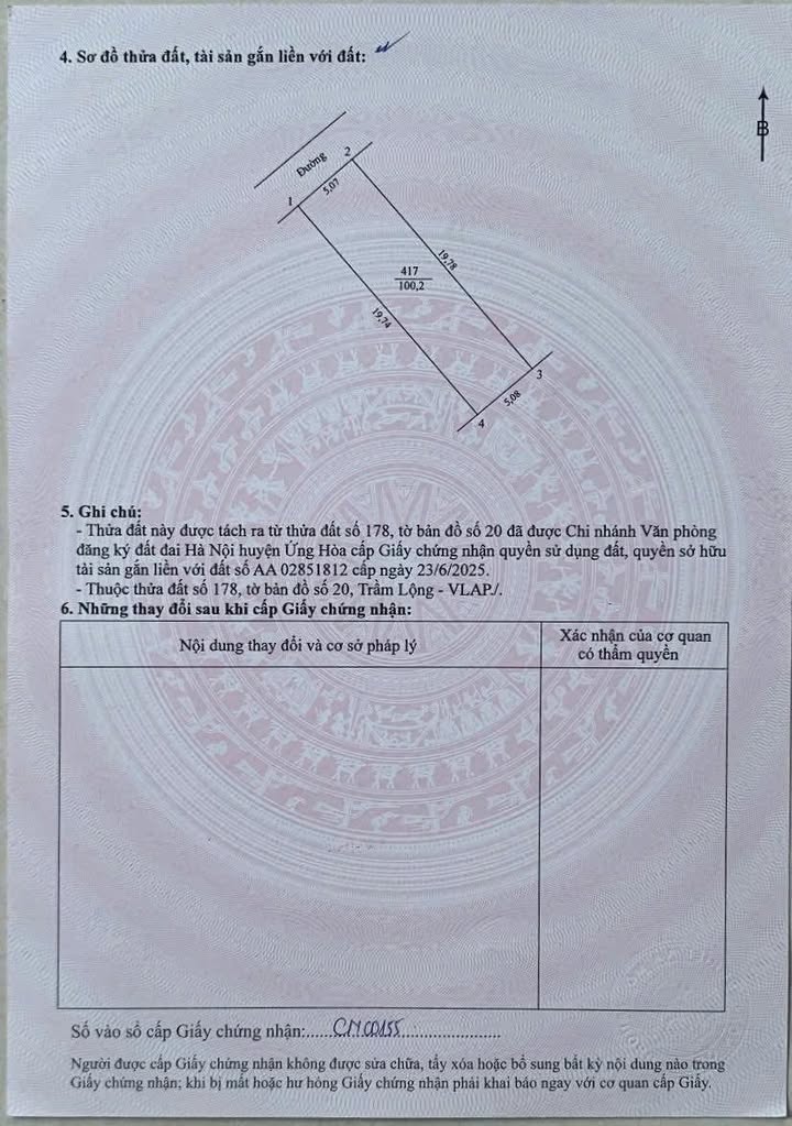 Đất thổ cư thôn An Cư, Trầm Lộng, 100.2m² - Vị trí đẹp, giá chỉ 2 tỷ!