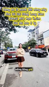 Đất nền Sài Đồng Long Biên 60m² giá thỏa thuận - Tiện ích ngập tràn!