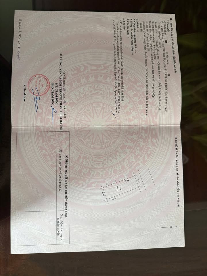 Đất nền 120m² tại Xã Tiên Phương, Huyện Chương Mỹ - Nhà 7 tầng cho thuê ngay!