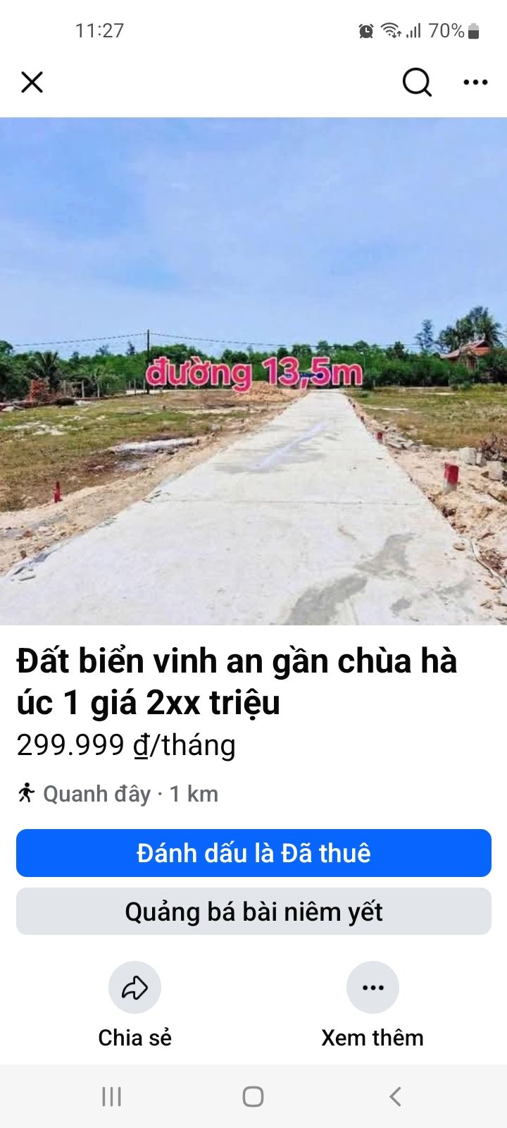 Đất nền Vinh An, Phú Vang 106m² giá thỏa thuận - Đường ô tô bê tông rộng rãi!