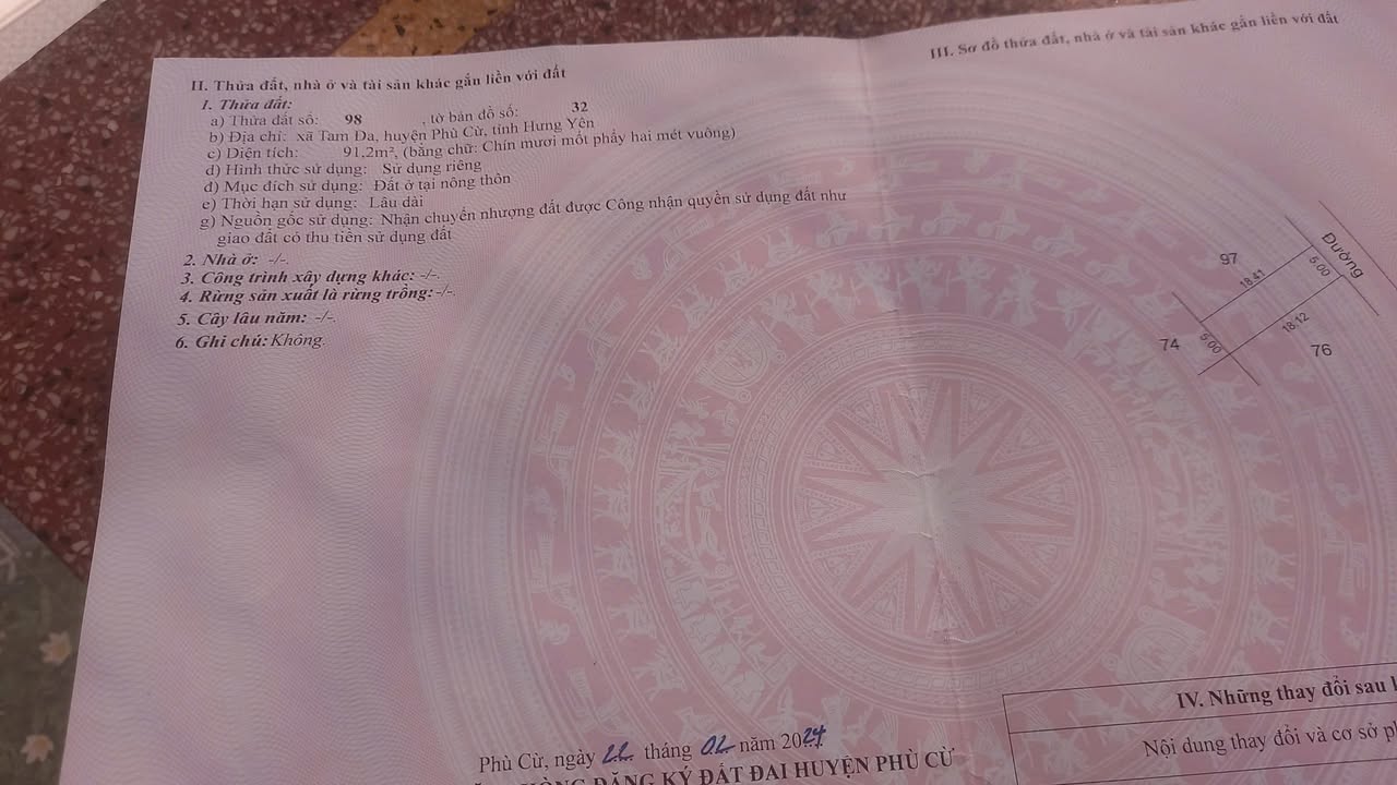 Đất mặt đường tỉnh Tam Đa Phù Cừ 160m² giá 2 tỷ - Cơ hội đầu tư hấp dẫn!