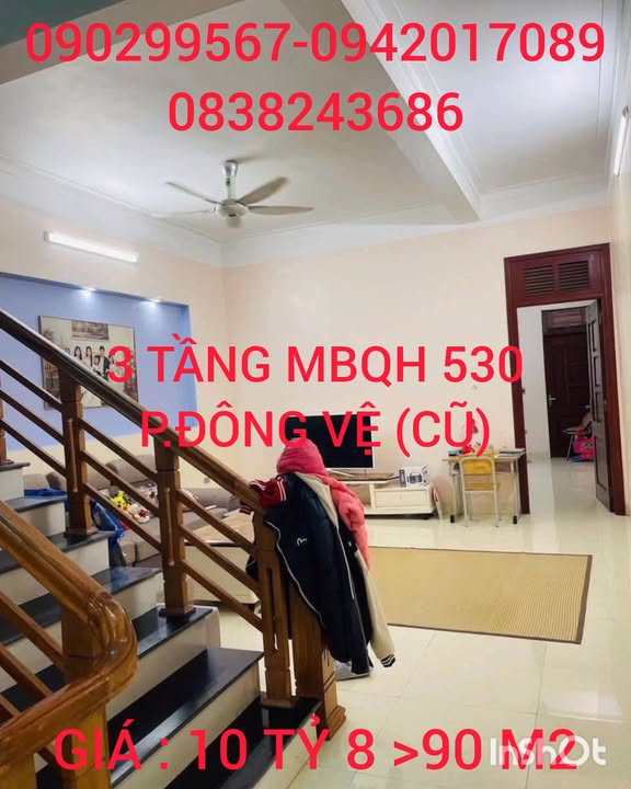Nhà 3 tầng Phường Hạc Thành, Thanh Hóa 90m² giá 10.8 tỷ - Chính chủ bán gấp!