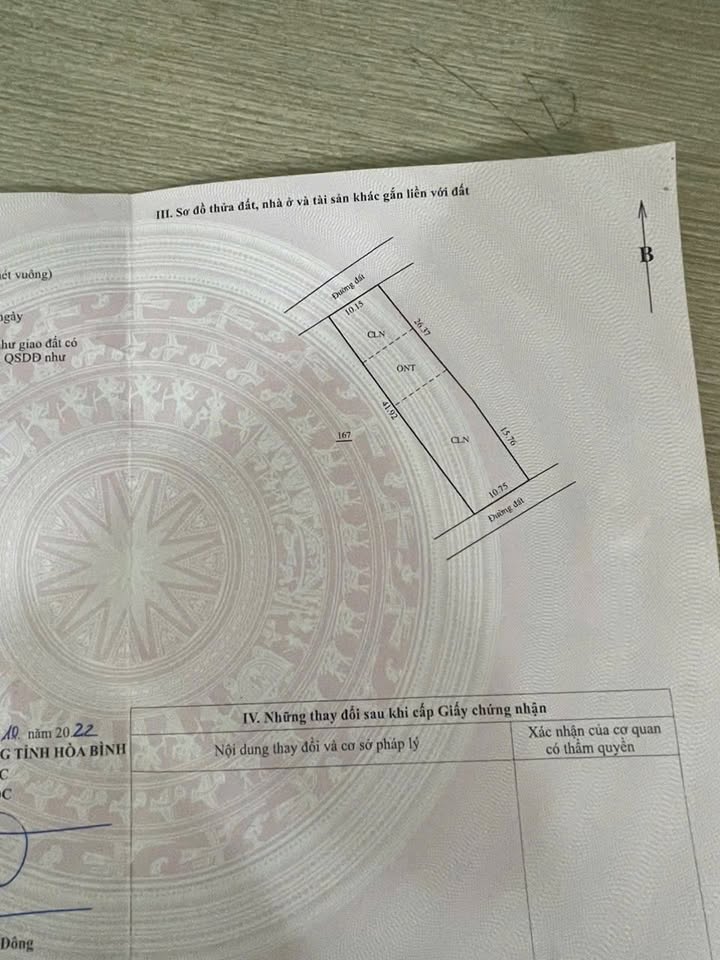 Đất nền Thị trấn Chi Nê 455m² giá 1 tỷ - Cơ hội đầu tư tuyệt vời!