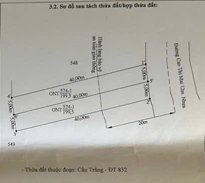 Đất thổ cư Tân Trụ, Tây Ninh 195m² giá 1.499 tỷ - Phù hợp đầu tư kinh doanh!