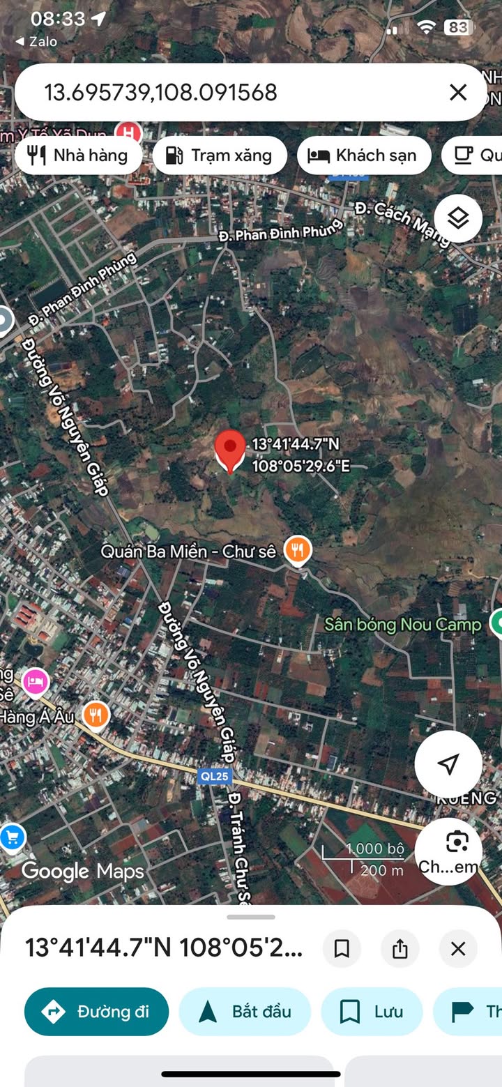 Đất nền 400m² tại Chư Sê giá 950 triệu - Cơ hội đầu tư hiếm có!