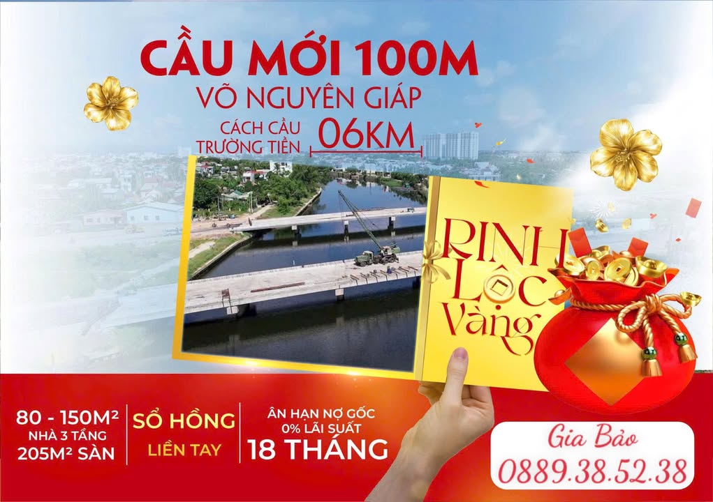 Nhà 3 tầng Võ Nguyên Giáp, Huế 142m² giá 4 tỷ - Sổ hồng chính chủ, bàn giao ngay!