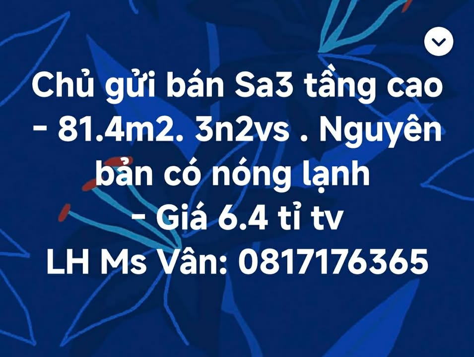 Nhà 3 tầng Vinhomes Smart City 81m² giá 6.4 tỷ - Sẵn sàng ở ngay!