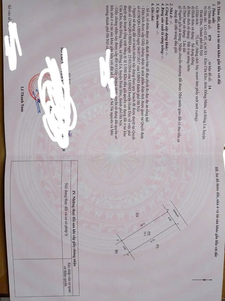 Đất đấu giá X4 Đông La 75m² giá đầu tư - Tiềm năng tăng trưởng lớn!