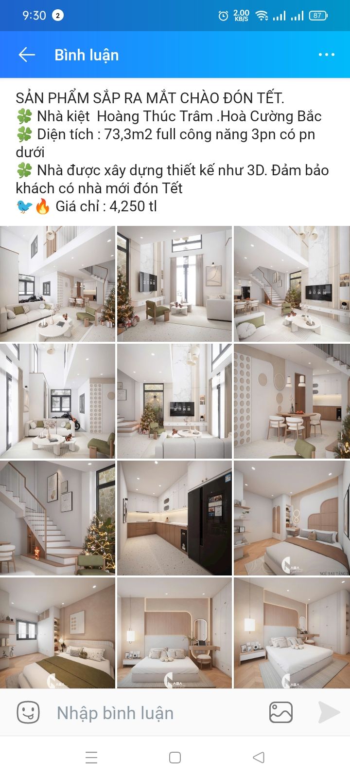 Nhà phố Hòa Cường Bắc Đà Nẵng 73.3m² giá 4.25 tỷ - Đón Tết ngay!