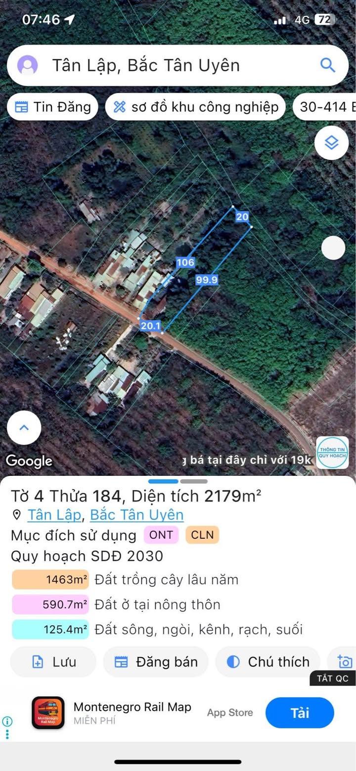 Đất thổ cư 2120m² mặt tiền đường Tân Lập 02, giá 8 tỷ - Đầu tư sinh lời ngay!