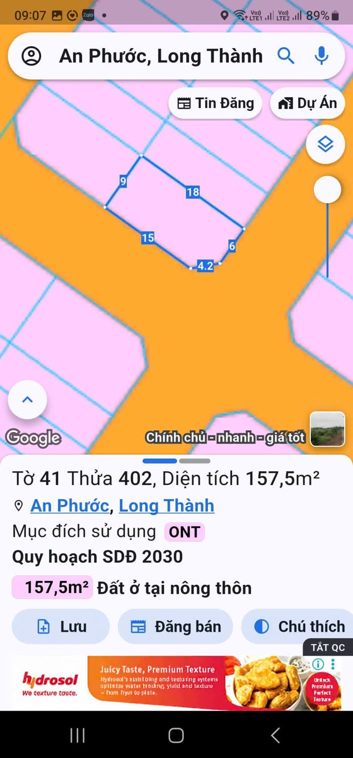 Đất nền Thung Lũng Xanh An Phước 157.5m² giá 3 tỷ - Đầu tư tiềm năng!