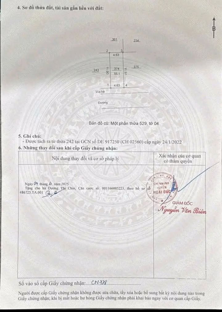 Đất Dịch vụ 55m² tại Di Trạch, Hoài Đức - Giá chỉ 12 tỷ, cơ hội đầu tư tuyệt vời!