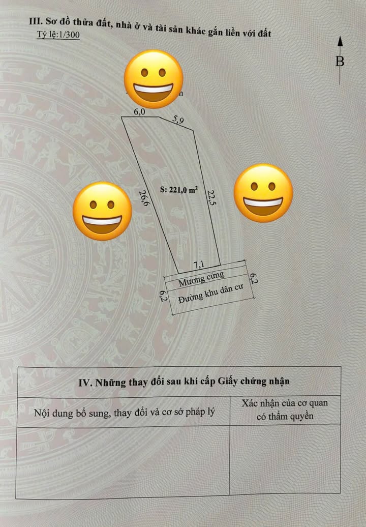 Đất thổ cư 221m² Tổ 1 Hưng Đạo, Dương Kinh - Giá tốt, sổ đỏ chính chủ!