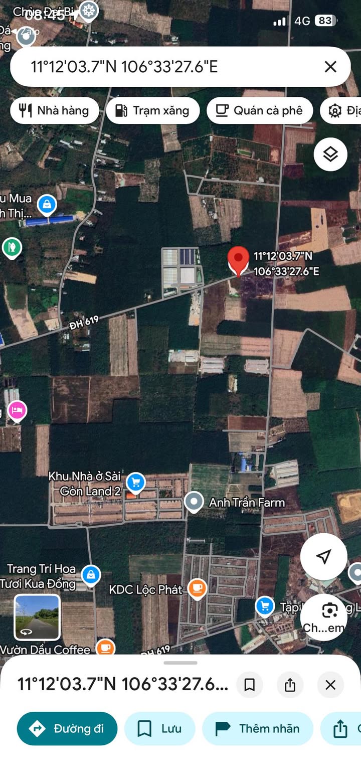 Đất nền Đường DH619, Huyện Bàu Bàng, 2000m² - Vị trí đẹp, sẵn sàng đầu tư!