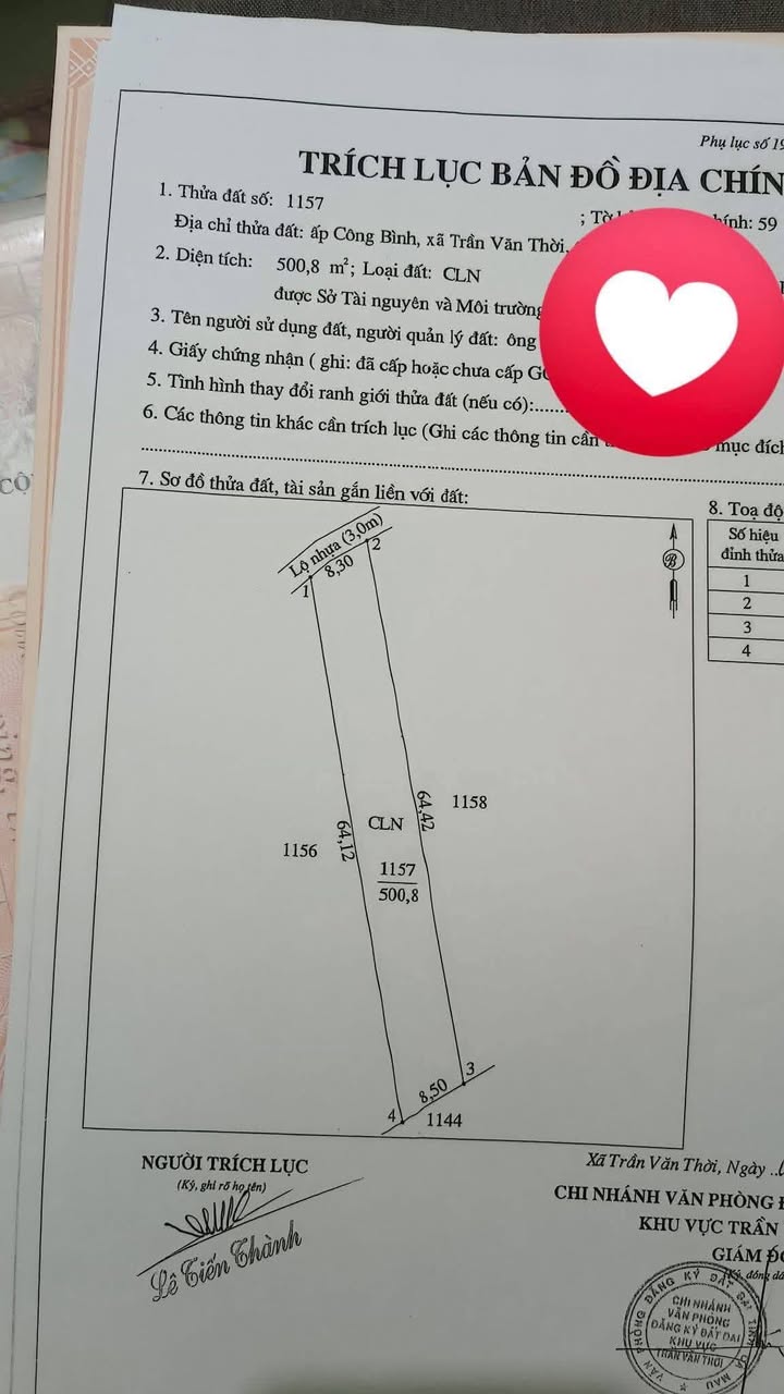 Đất nền đẹp ở Cao Thắng, Cà Mau 529m² giá chỉ 265 triệu - Cơ hội đầu tư tuyệt vời!