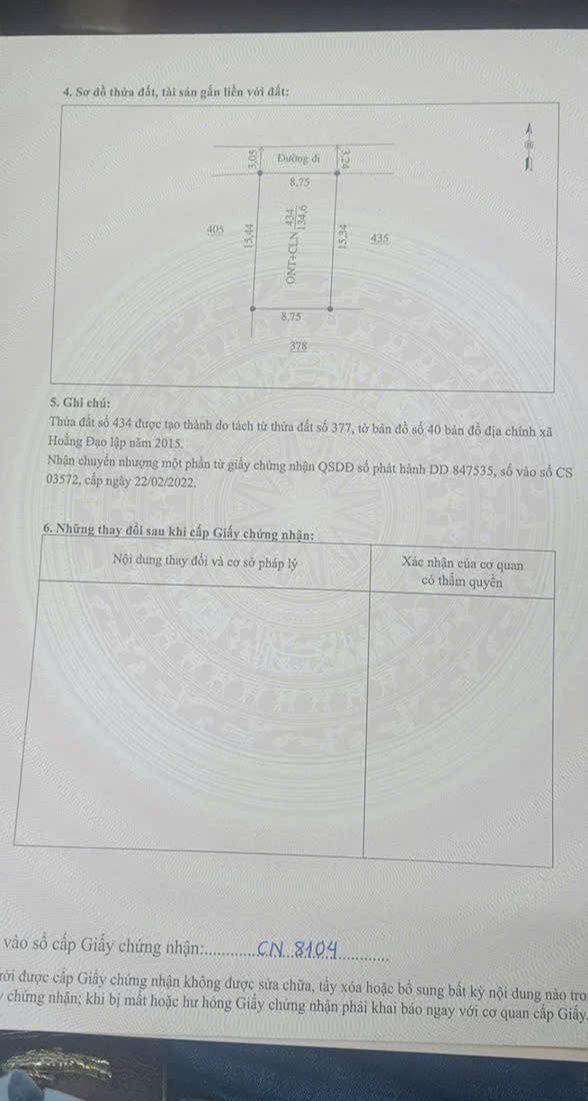 Bán lô đất Đằng Trung, Hoằng Đạo 134m² giá 600 triệu - Đầu tư sinh lời ngay!