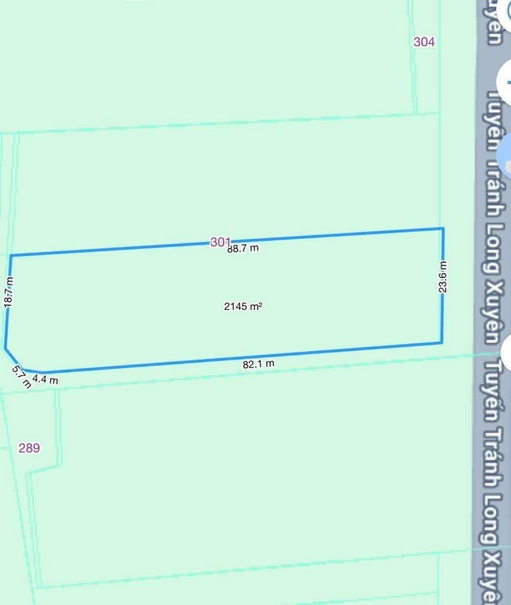Đất thổ cư Phường Bình Đức 2000m² giá thỏa thuận - Mặt tiền 23m đường lớn