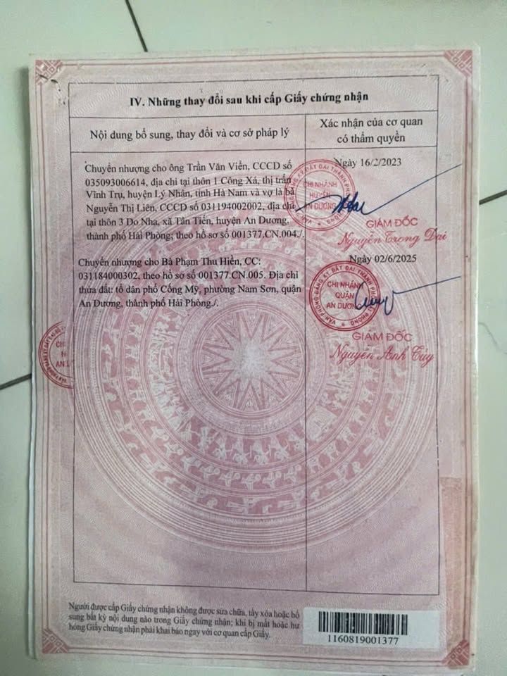 Đất nở hậu 64m² Thôn Cống Mỹ, An Dương - Chỉ 1.27 tỷ chính chủ!