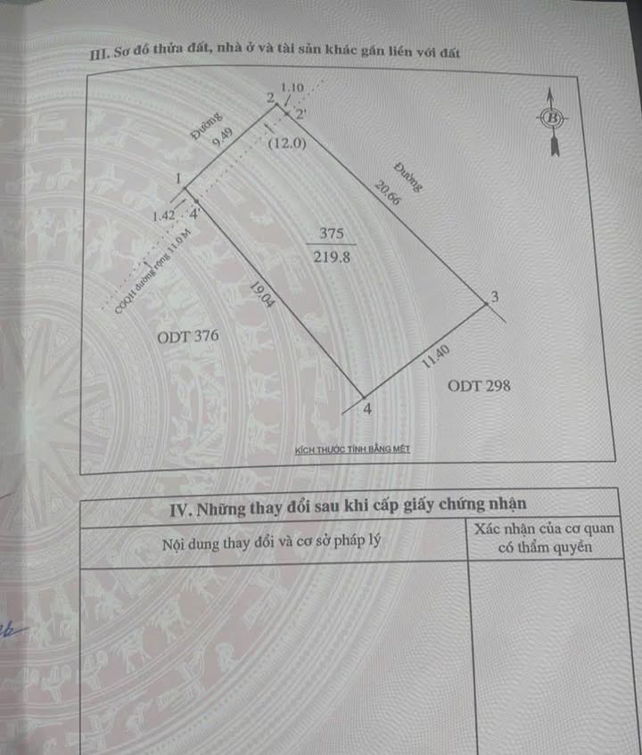 Đất nền Khối Hồng Phong, Nghi Hương 220m² - Hai mặt tiền, giá thỏa thuận!