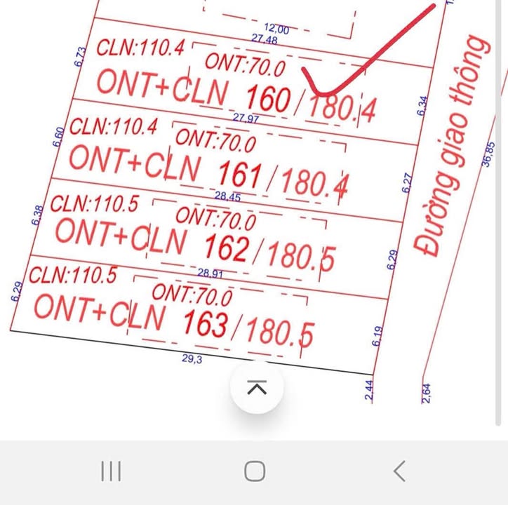 Đất thổ cư Thôn Quỳnh Sơn, TP Bắc Giang 184m² - Đường ô tô thông thoáng!