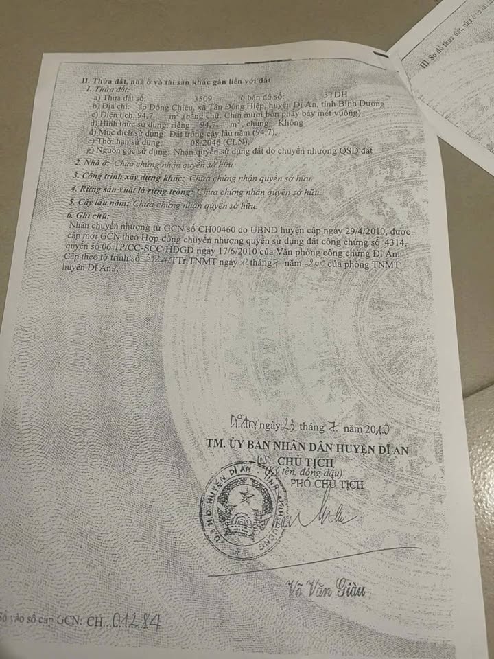 Bán đất Dĩ An 94.7m² giá 2.99 tỷ - Đang cho thu nhập 6 triệu/tháng!