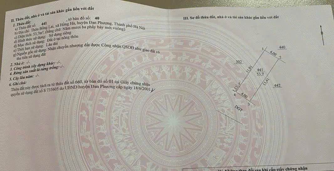 Đất nền Hồng Hà, An Khánh, 53.7m² - Pháp lý rõ ràng, dễ dàng đầu tư!