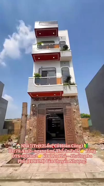 Nhà phố An Phú Thủ Đức 79m² giá 6.2 tỷ - Sổ hồng chính chủ, nội thất cao cấp!