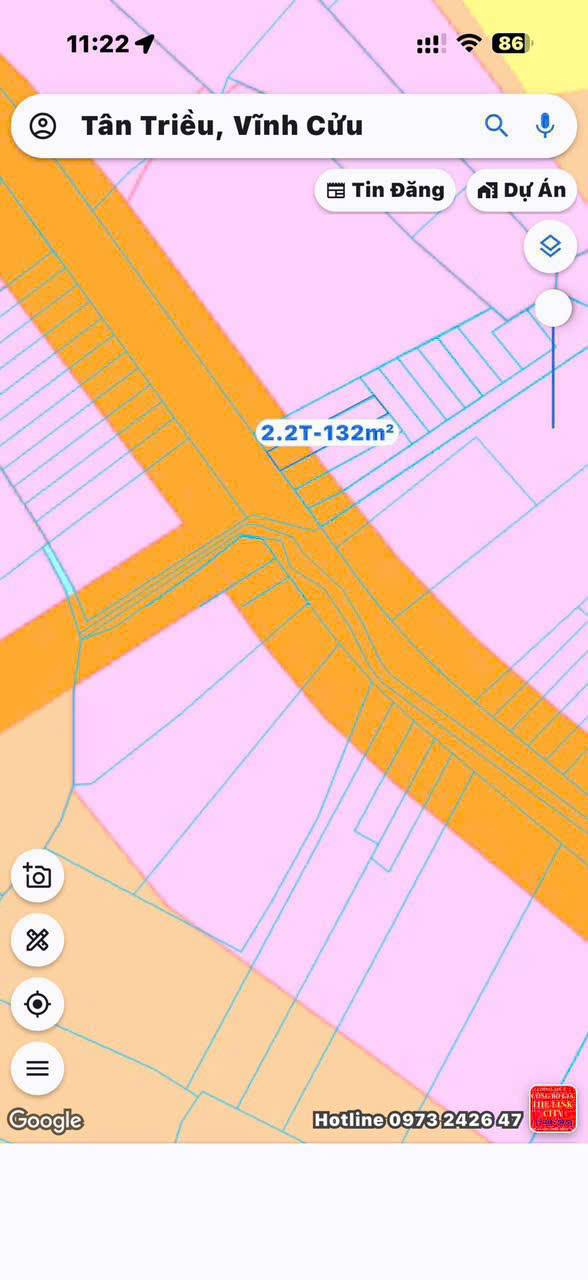 Đất nền 1.300m² mặt tiền đường Ông Binh - Giá đầu tư chỉ 6.5 tỷ!