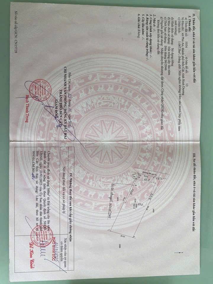 Đất Phú An, Thành phố Thủ Dầu Một, 1100m², Giá 3.9 tỷ - Cơ hội đầu tư hấp dẫn!