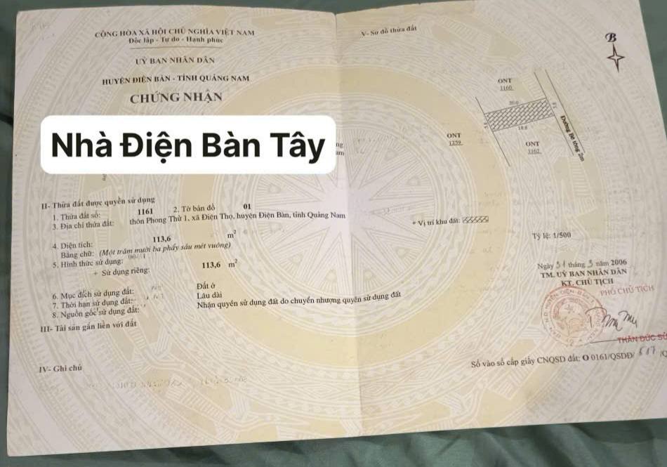 Nhà 2 tầng Điện Hồng - Điện Bàn 113m² giá 2 tỷ - Cần bán gấp trong tuần!