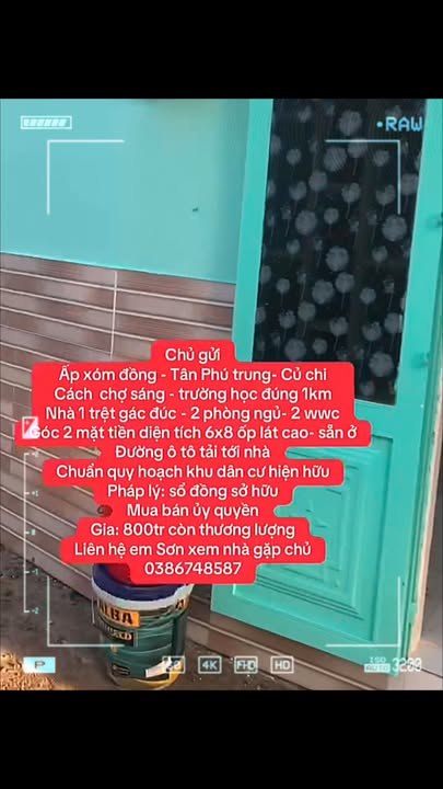 Nhà 1 trệt gác đúc 48m² tại Ấp Xóm Đồng, Củ Chi - Giá 800 triệu, thương lượng ngay!