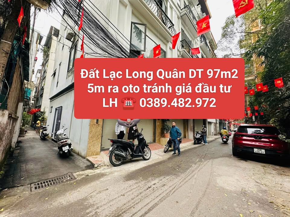 Đất nền Lạc Long Quân, Tây Hồ 97m² - Ô tô tránh, vị trí đẹp!