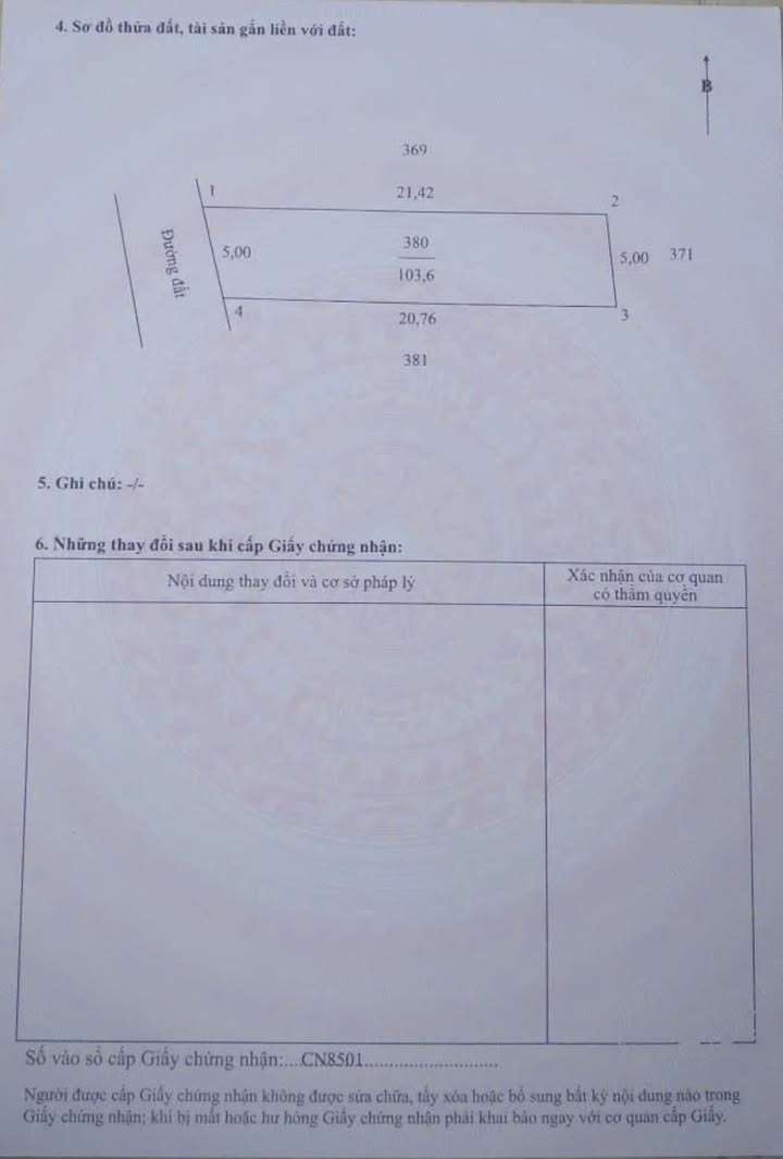 Đất nền thổ cư Mỹ Lộc, Tam Bình, Vĩnh Long 100m² giá 1 tỷ - Đường TL 909, thuận tiện đi lại!