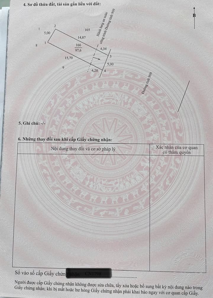 Đất nền kinh doanh ĐT909 xã Tân Lộc 95m² giá 600 triệu - Thích hợp ở và kinh doanh!