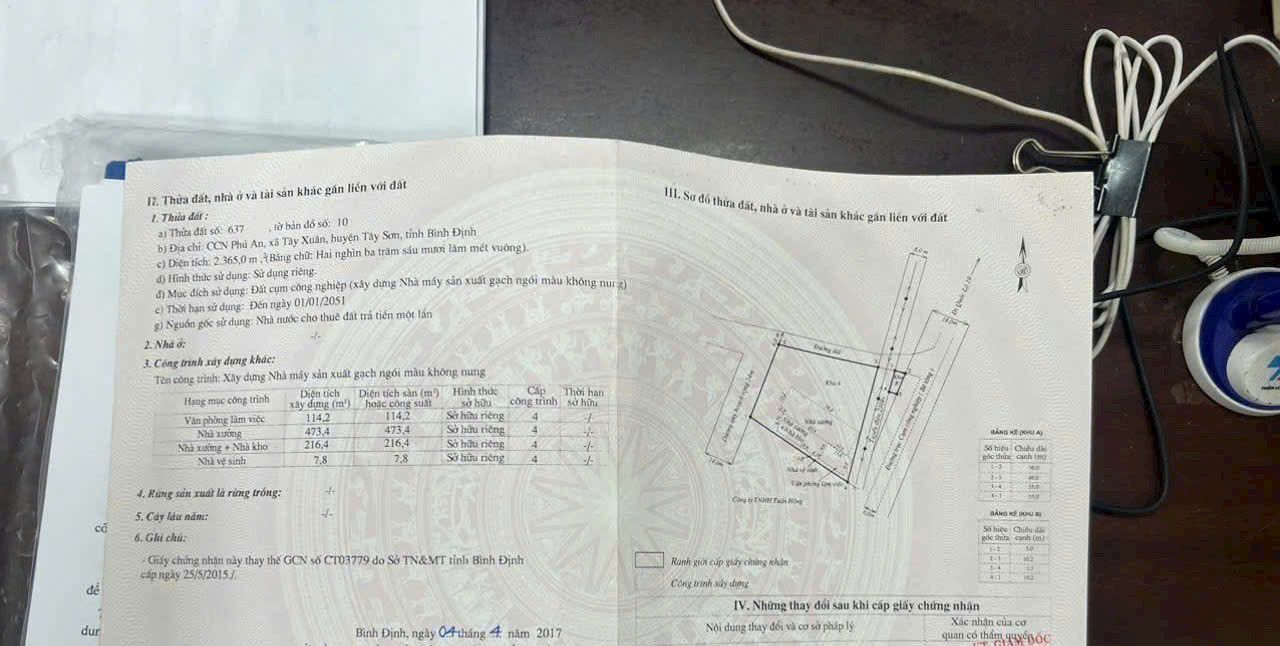 Kho xưởng 2365m² tại cụm công nghiệp Phú An - Đầu tư sinh lời tiềm năng!