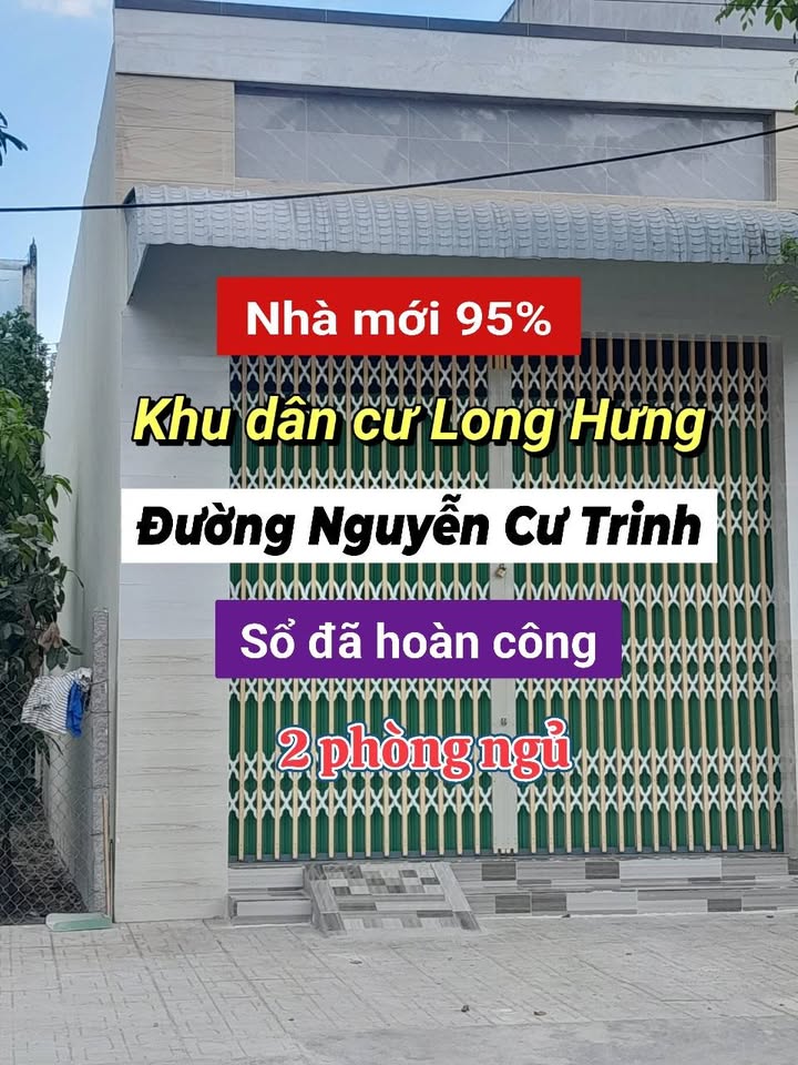 Nhà cấp 4 KDC Long Hưng, An Giang 72m² giá 1,2 tỷ - Sẵn sàng dọn vào ở ngay!