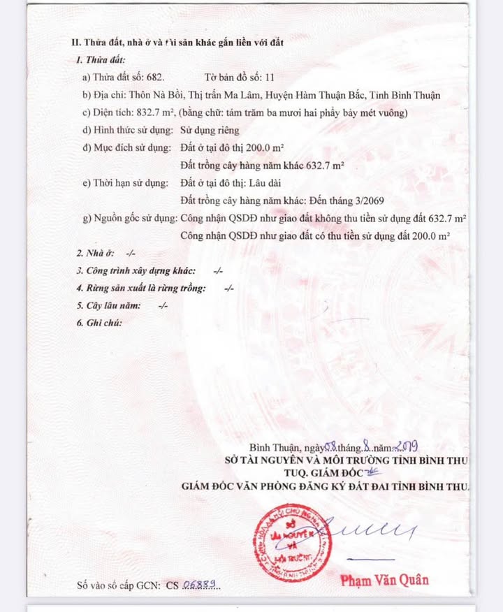 Đất thổ cư 200m² + nhà cấp 4 tại Nà Bồi, Ma Lâm, 832m² - Giá tốt thương lượng!