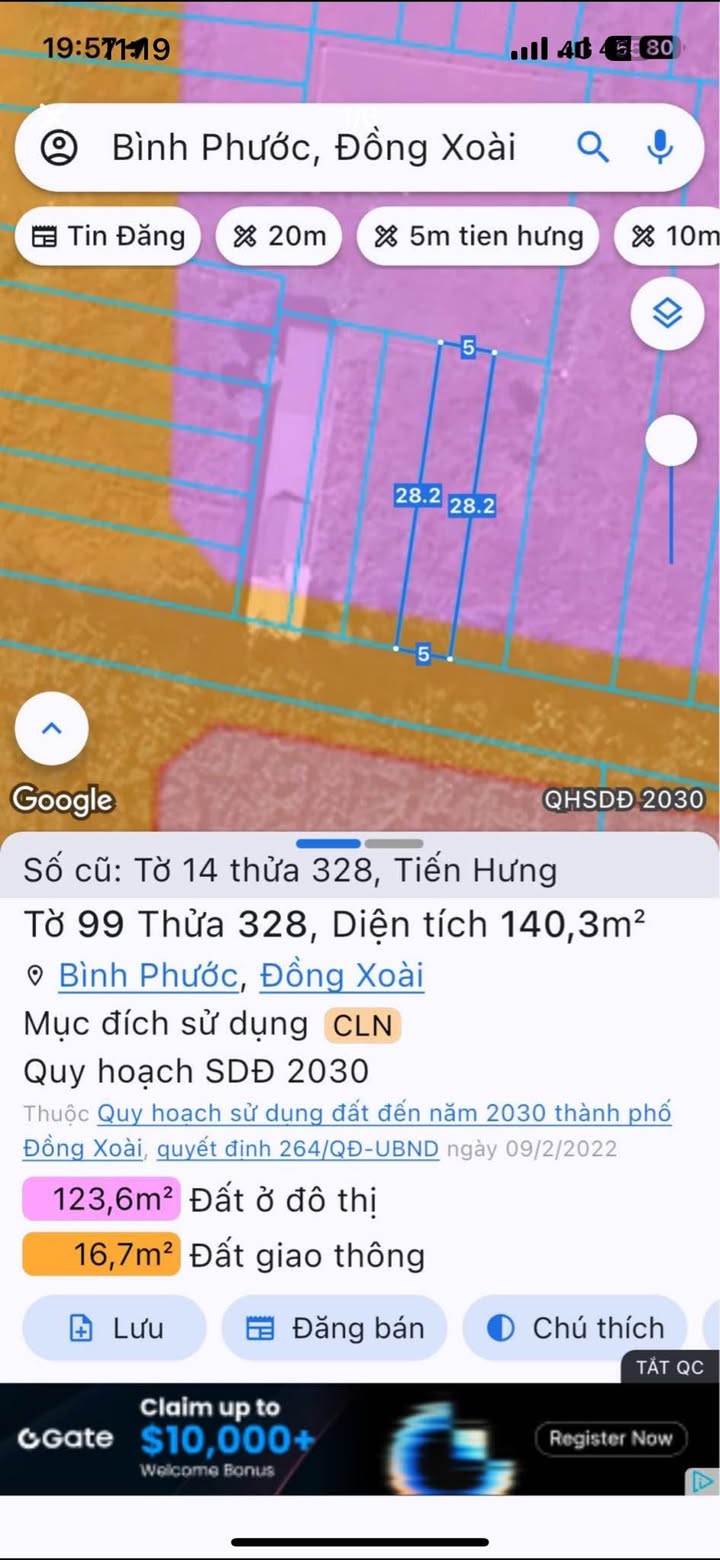 Đất nền Tiến Hưng Đồng Xoài 1400m² - Vị trí đẹp, giá thỏa thuận!