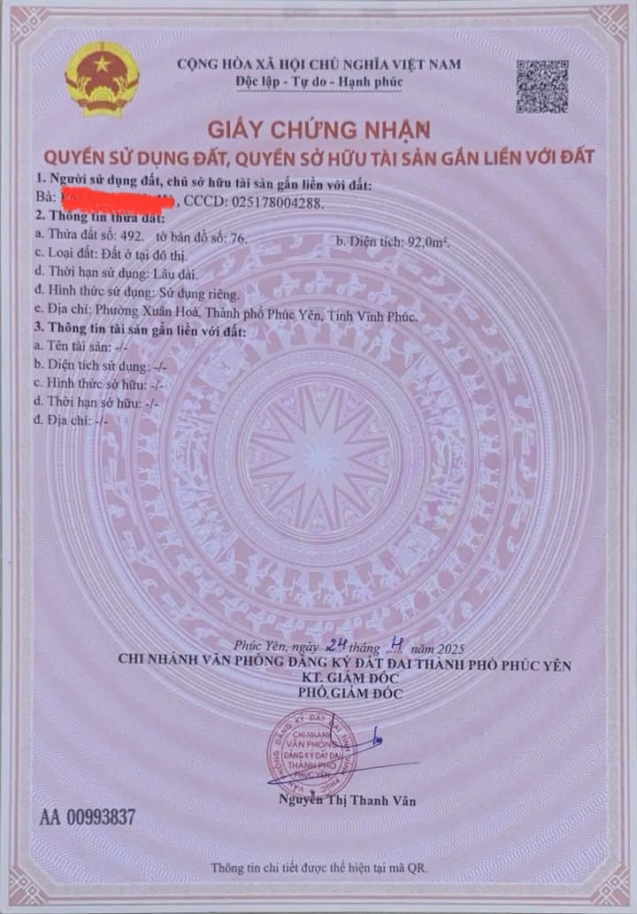 Đất dịch vụ Hoài Nam Phúc Yên 92m² giá thỏa thuận - Cơ hội vàng cho nhà đầu tư!