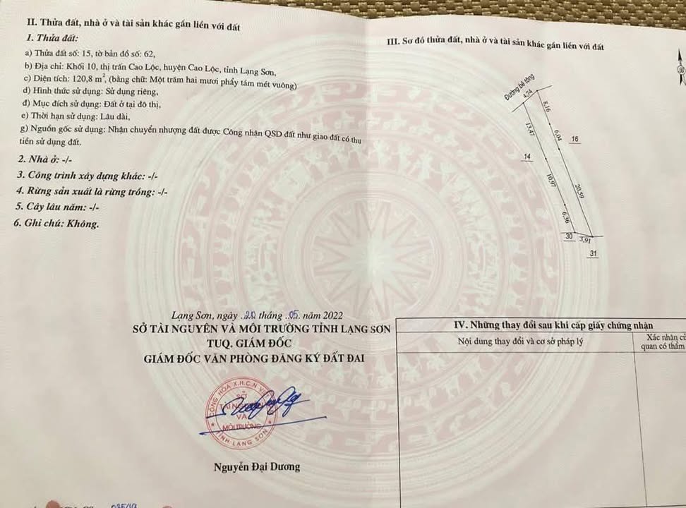 Đất phân lô 120.8m² mặt đường Quốc lộ 1A - Giá chỉ 1 tỷ, thương lượng chính chủ!