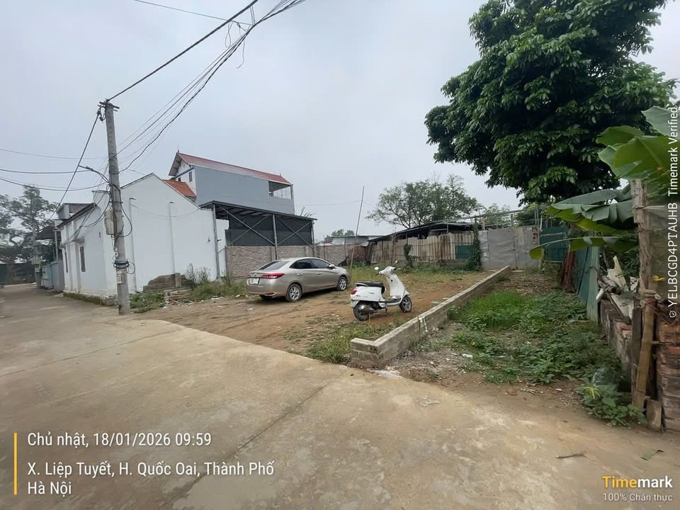 Đất thổ cư thôn Liệp Mai, Quốc Oai 180m² giá 3 tỷ - Mặt tiền 12m, đường ô tô vào tận nơi!