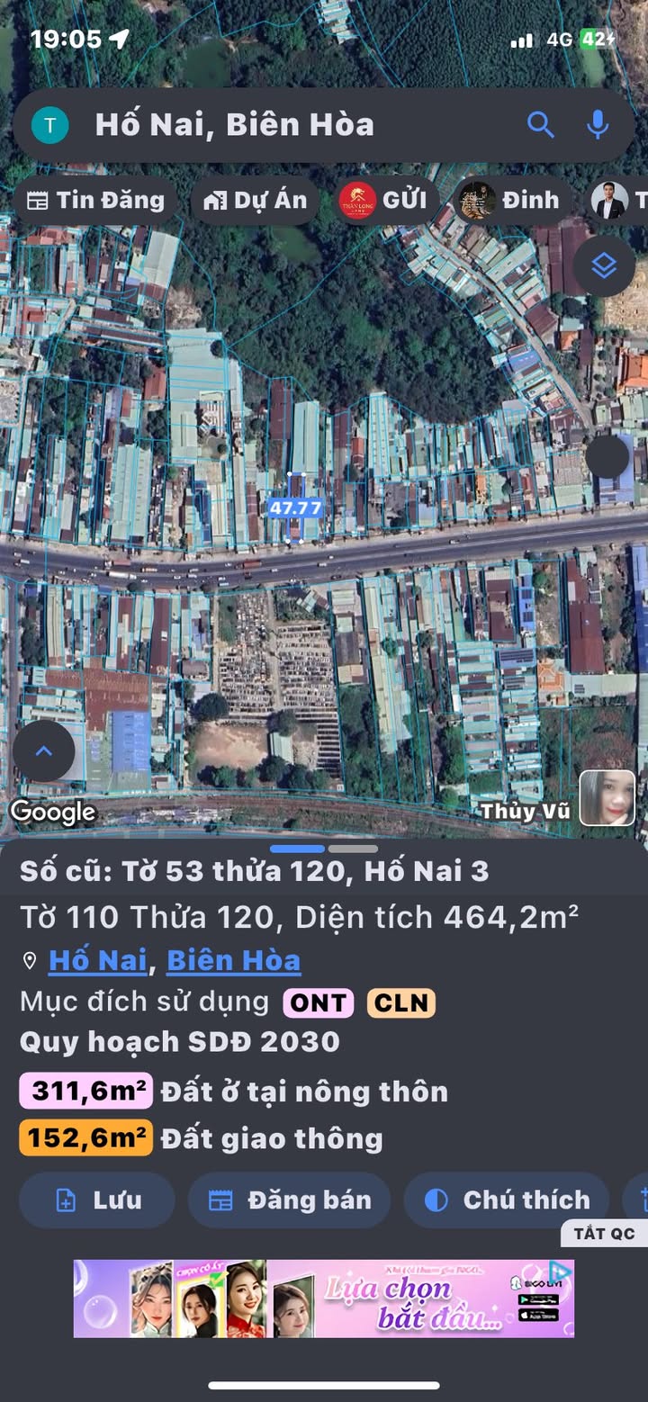 Đất mặt tiền Quốc lộ 1A, TP Biên Hòa 960m² - Đầu tư sinh lời hấp dẫn!