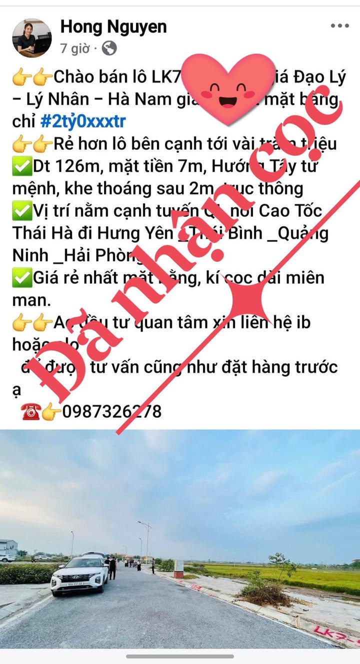 Đất nền góc Đạo Lý, Lý Nhân 160.8m² giá 4.1 tỷ - Cơ hội đầu tư sinh lời!