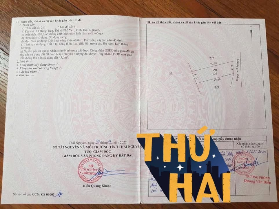 Đất nền Phổ Yên 105m² giá chỉ 8xx triệu - Tiện kinh doanh đắc địa!