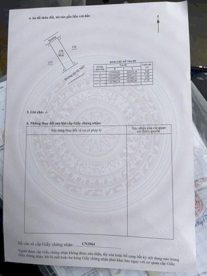 Đất nền khu tái định cư Phường 7, Bến Tre 86m² giá 1.35 tỷ - Đầu tư sinh lời!