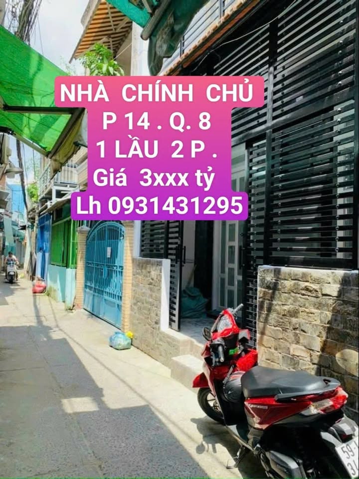 Nhà riêng P.14, Q.8 (Bình Đông) 36m² giá 3.55 tỷ - Chính chủ bán gấp!