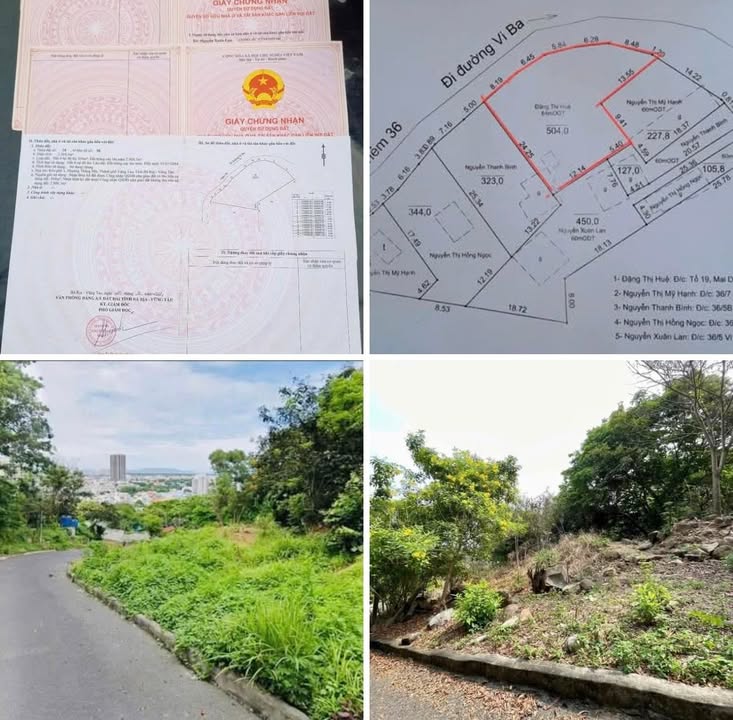 Bán đất mặt tiền 35m đường Viba, TP. Vũng Tàu - 504m² chỉ 5 tỷ