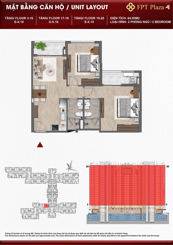 Căn hộ FPT Plaza 4 Đà Nẵng 64m² giá 3.5 tỷ - View công viên cực đẹp!